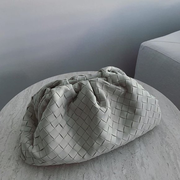 Bottega Veneta Handbags - NWT BOTTEGA VENETA LARGE POUCH - COLOR: WHITE